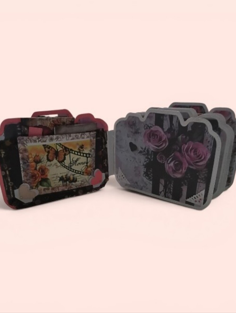 Handmade Camera-Shaped Medium Scrapbook Album - Picture 5 of 6